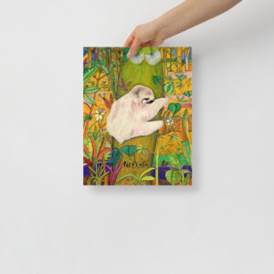 Baby Brown-throated Sloth - Poster