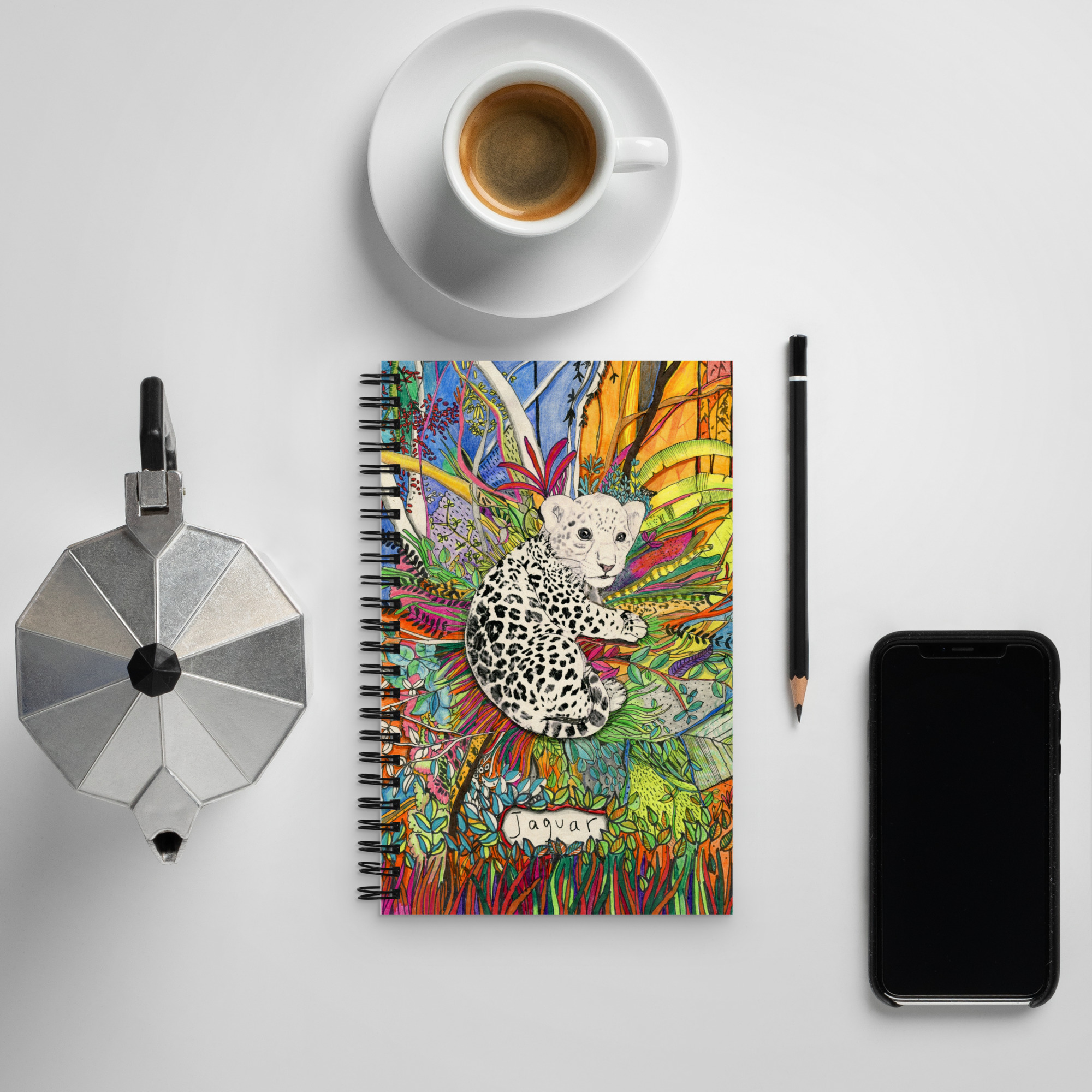 Baby Jaguar - Spiral notebook