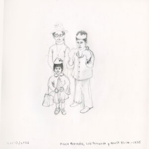 María Mercedes, Luis Fernando y María Elvira - 1975