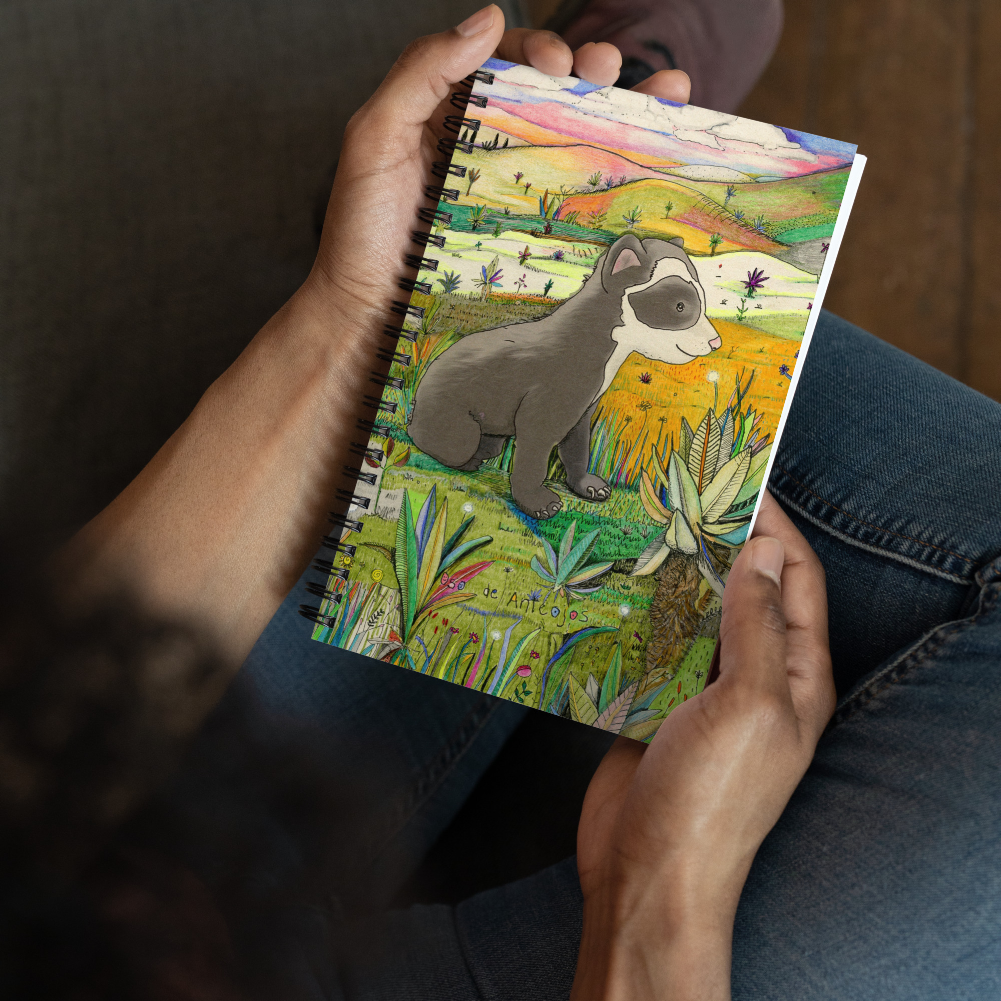 Baby Spectacled Bear - Spiral notebook - Image 2