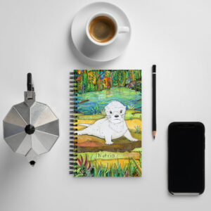 Baby Neotropical otter - Spiral notebook