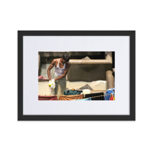 Dobhi Ghat, Mumbai-Matte Paper Framed Photo With Mat