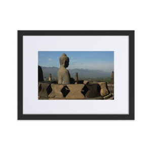 Borobudur, Java-Matte Paper Framed Photo With Mat