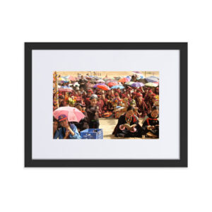 Leh on a very auspicious day-Matte Paper Framed Poster With Mat